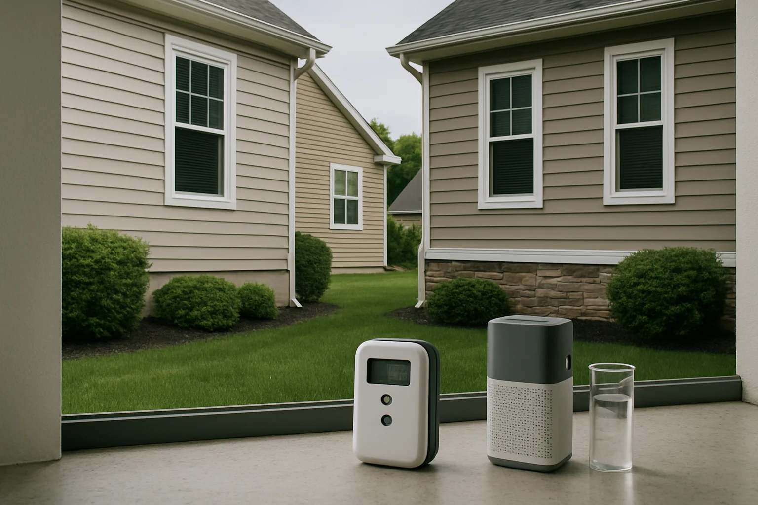 Can Two Houses Side-by-Side Have Totally Different Radon Levels? - A1 House Prep radon testing featured image