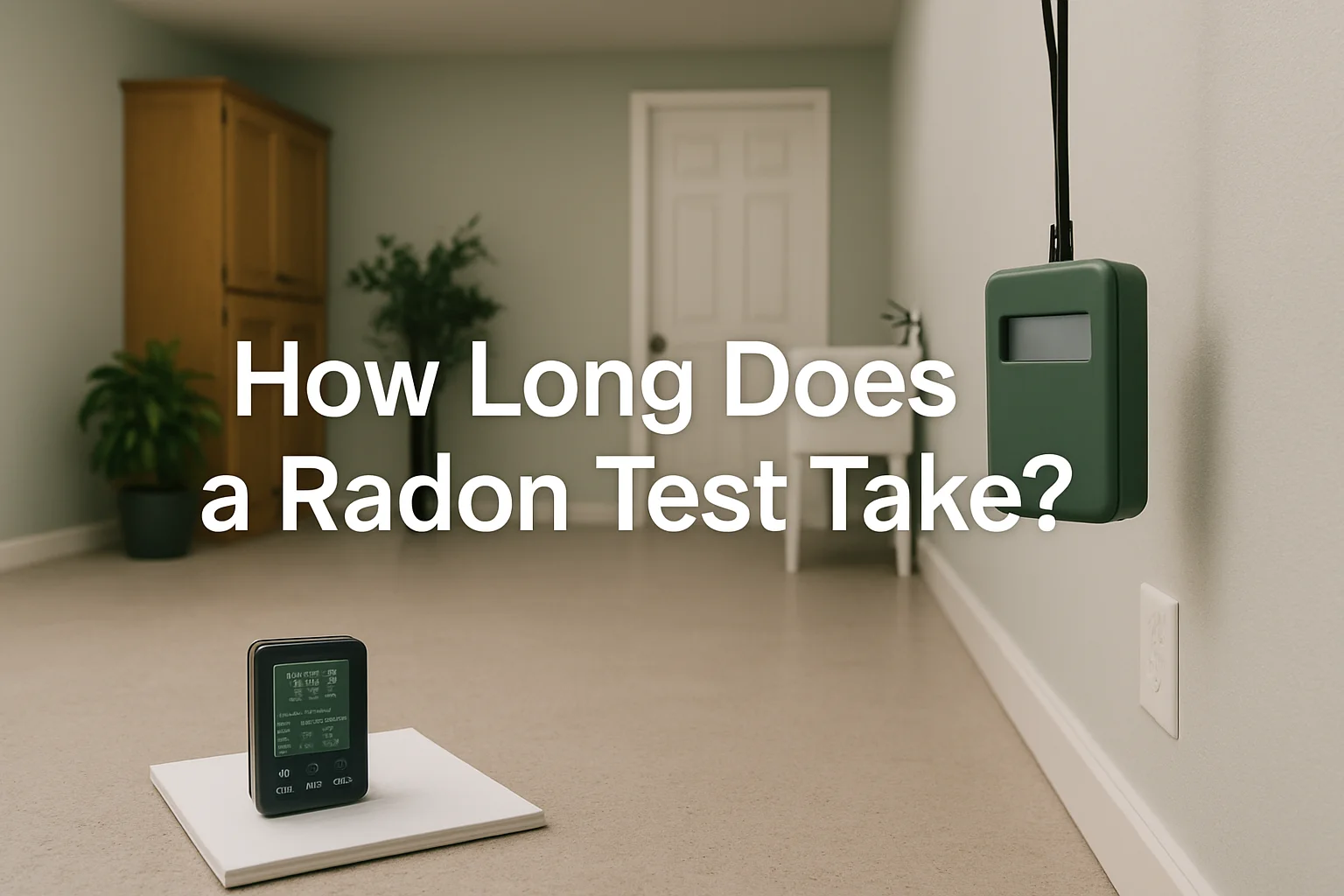 How Long Does a Radon Test Take? - A1 House Prep home testing featured image