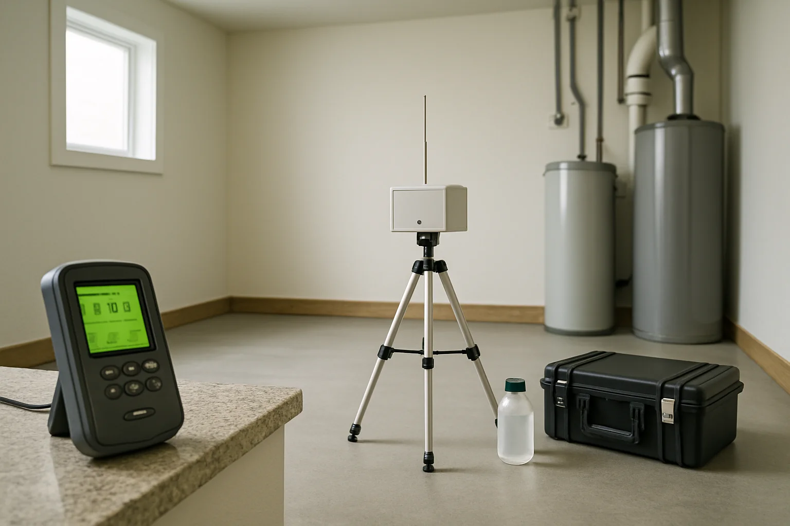 Indoor air quality testing for musty odors in a Pennsylvania home by A1 House Prep