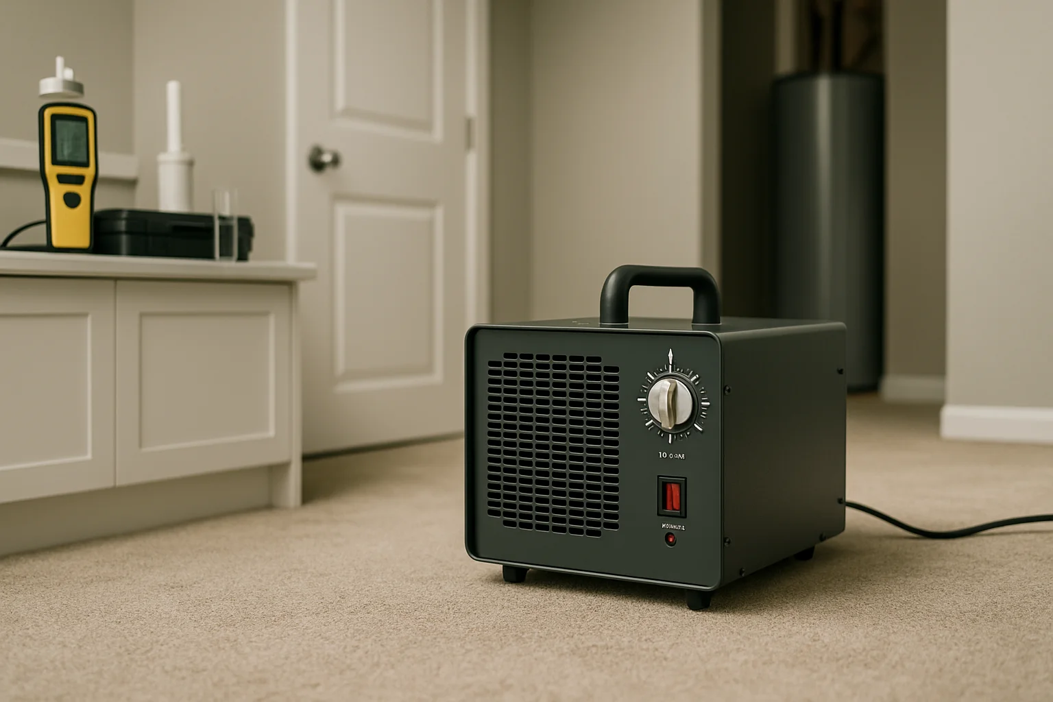 Professional ozone machine rental for pet odor removal in a home - A1 House Prep