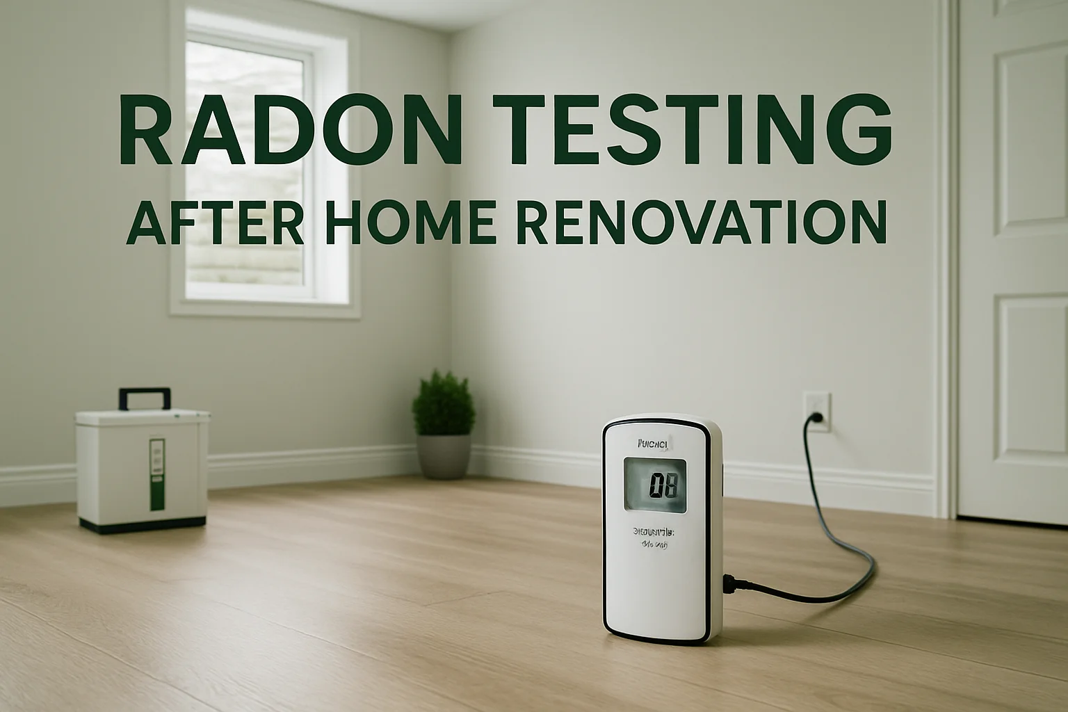 Radon Testing After Renovations or Foundation Work - A1 House Prep home testing featured image