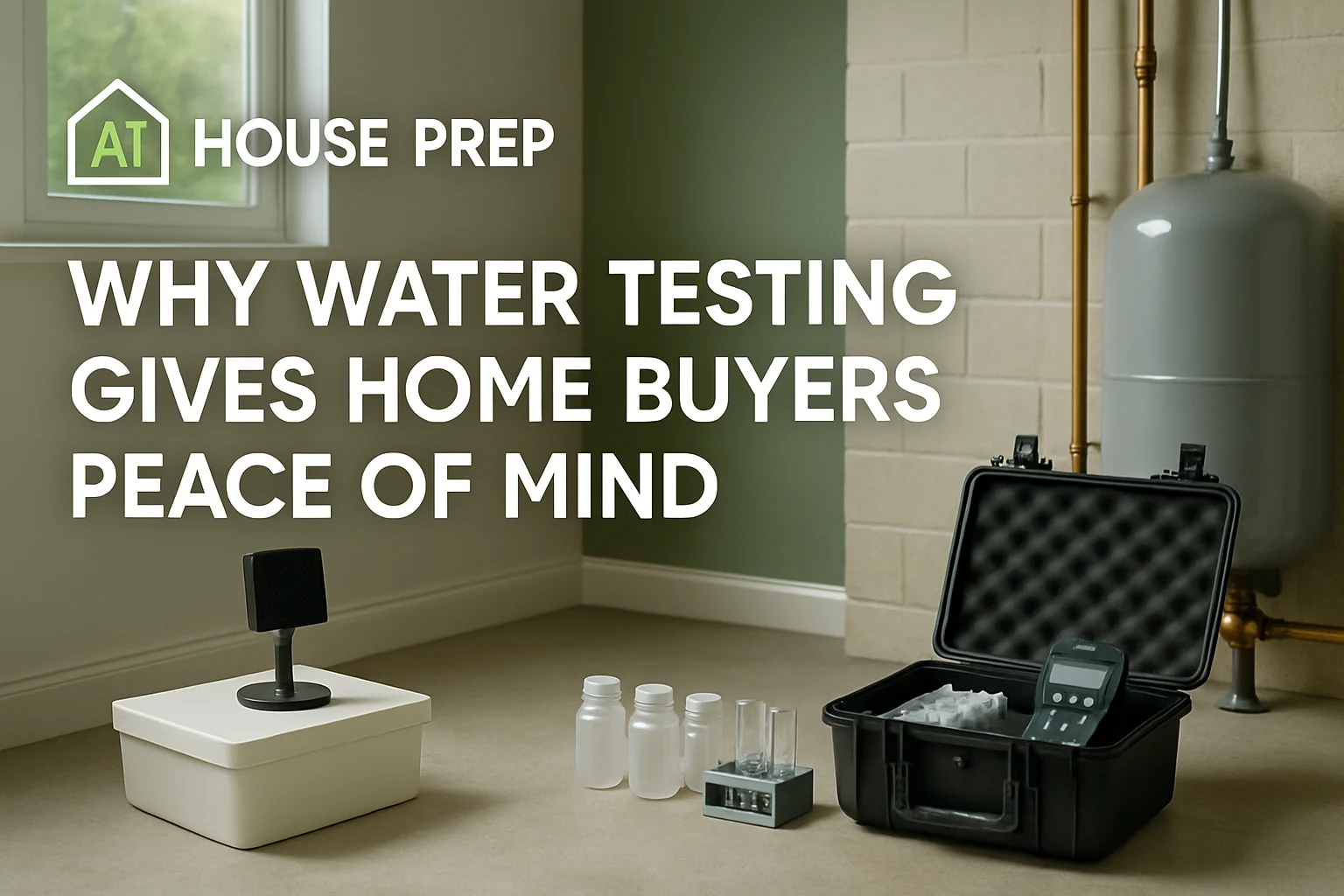 Why Water Testing Gives Home Buyers Peace of Mind - A1 House Prep home testing featured image